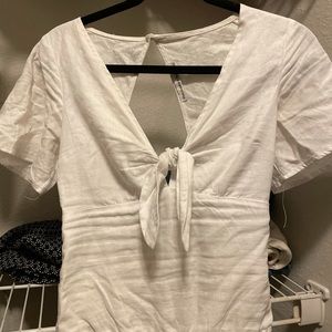 Abercrombie white body suit